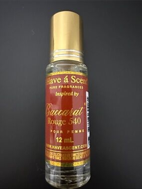 Have a Scent Baccarat Rouge 540 Inspired Rollerball - Red & Gold
